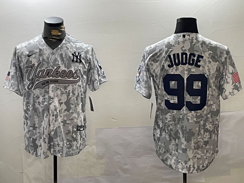 Men New York Yankees 99 Judge Camo Joint Name 2024 Nike MLB Jersey style 1